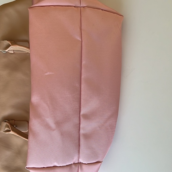 NWOT Dwell Studio Pink & Tan Diaper Bag with Changing Bag - Picture 12 of 12